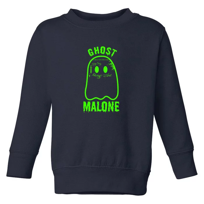 Ghost Malone Spooky Halloween Toddler Sweatshirt