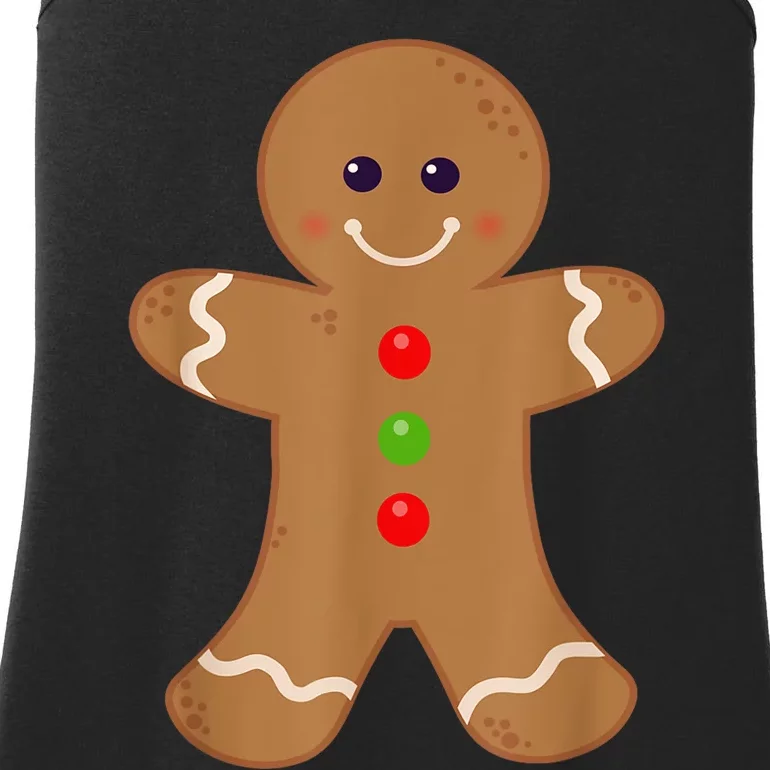 Gingerbread Man Shirt Christmas Cookie Baking Holiday Tee Ladies Essential Tank