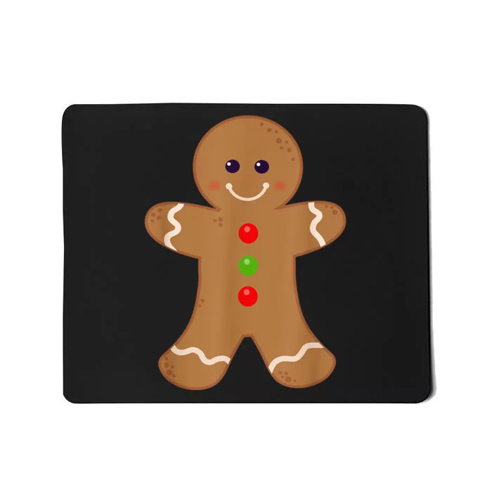 Gingerbread Man Shirt Christmas Cookie Baking Holiday Tee Mousepad