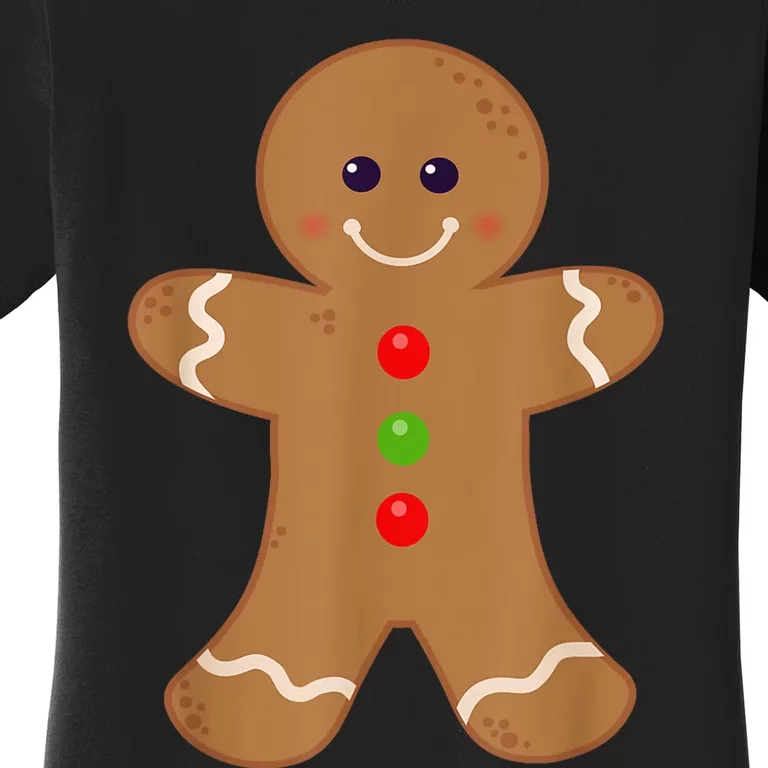 Gingerbread Man Shirt Christmas Cookie Baking Holiday Tee Women's T-Shirt