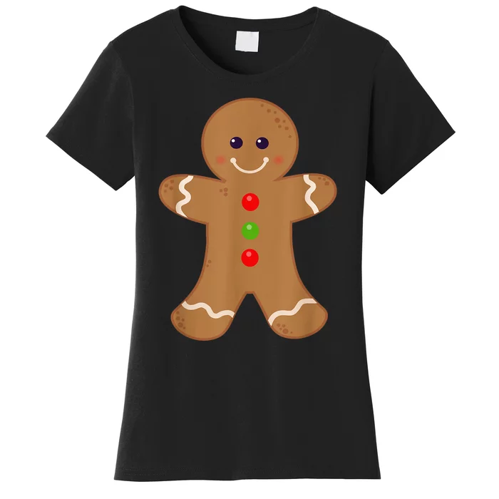 Gingerbread Man Shirt Christmas Cookie Baking Holiday Tee Women's T-Shirt