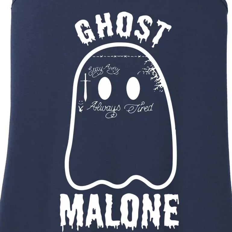 Ghost Malone Spooky Halloween Ladies Essential Tank