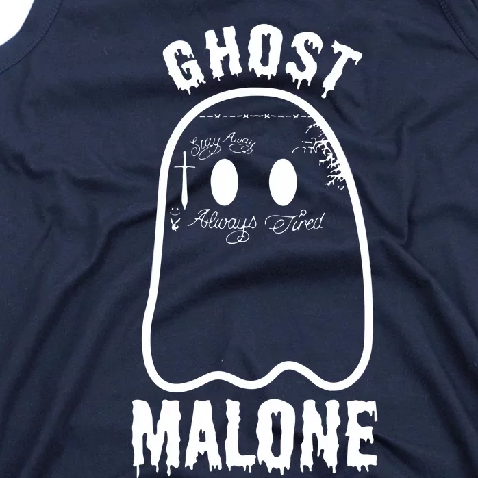 Ghost Malone Spooky Halloween Tank Top