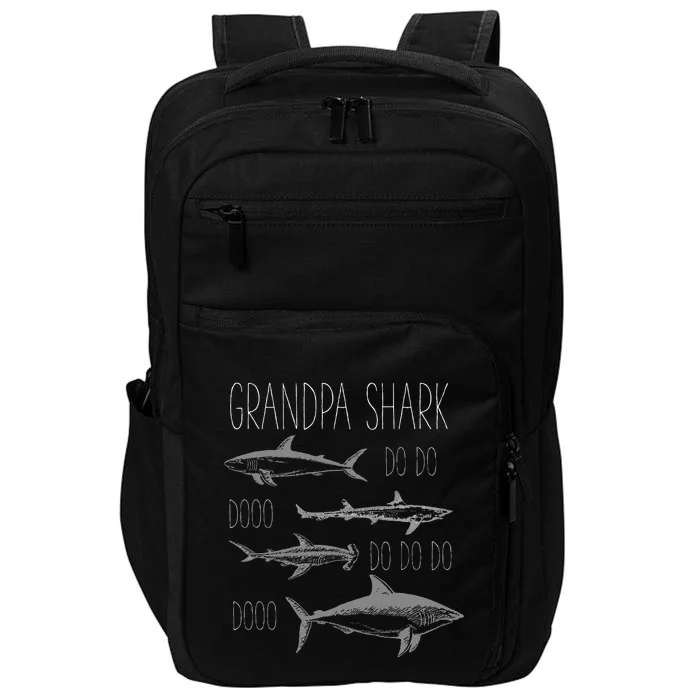 Grandpa Multiple Shark Do Doo Do Do Do Doo T Impact Tech Backpack