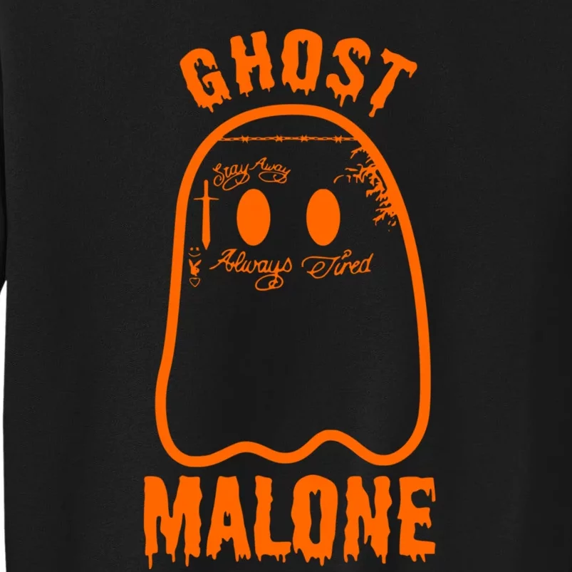 Ghost Malone Spooky Halloween Tall Sweatshirt