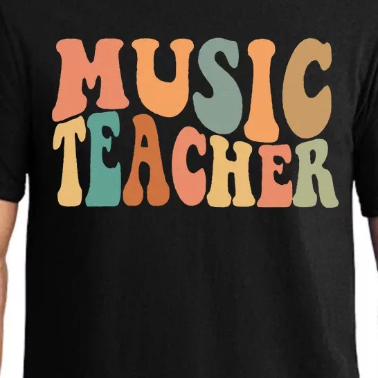 Groovy Music Teacher Cute Back To School Supplies Pajama Set