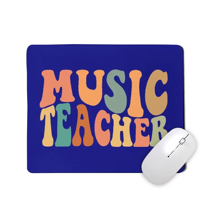 Groovy Music Teacher Cute Back To School Supplies Mousepad