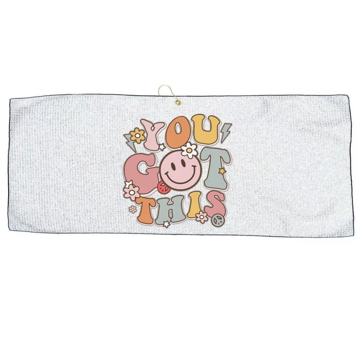 Groovy Motivational Testing Day Teacher Student You Got This Large Microfiber Waffle Golf Towel