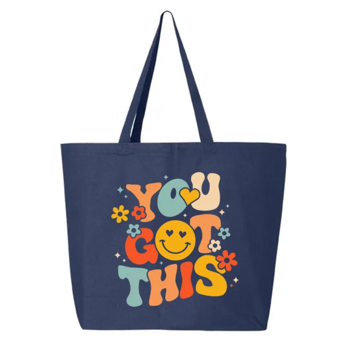 Groovy Motivational Testing Day Teacher You Got This 25L Jumbo Tote