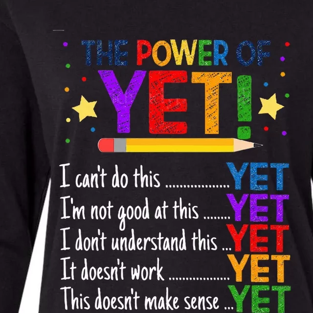 Growth Mindset Teacher Kindness Power Of Yet Inspirational Womens Cotton Relaxed Long Sleeve T-Shirt