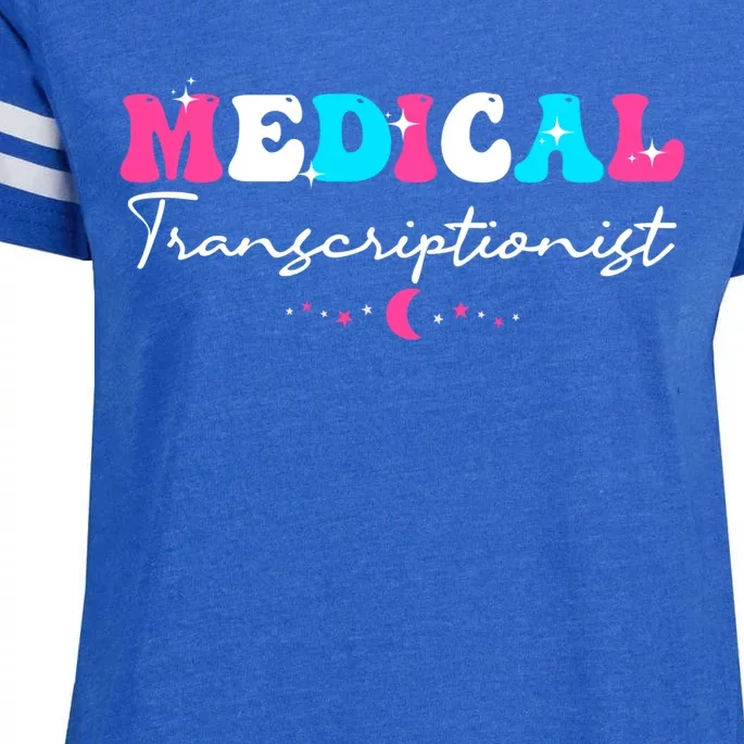 Groovy Medical Transcription Transcriptionists Healthcare Gift Enza Ladies Jersey Football T-Shirt