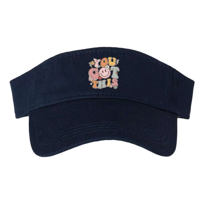 Groovy Motivational Testing Day Teacher Student You Got This Valucap Bio-Washed Visor