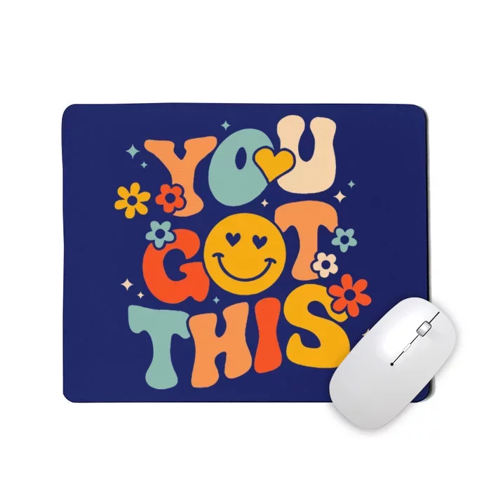 Groovy Motivational Testing Day Teacher Student You Got This Mousepad