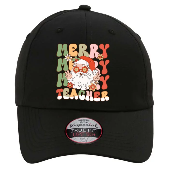 Groovy Merry Teacher Christmas SantaS Favorite Teacher Gift The Original Performance Cap