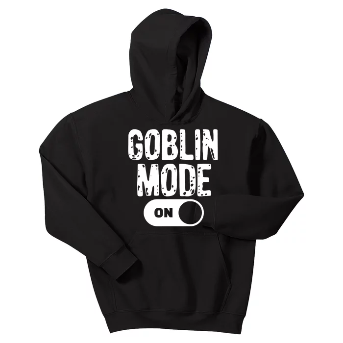 Goblin Mode Trend Goblincore Funny Kids Hoodie