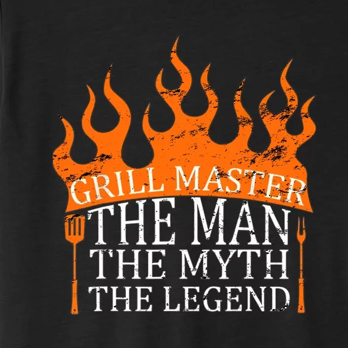 Grill Master - The Man The Myth The Legend BBQ Smoker ChromaSoft Performance T-Shirt