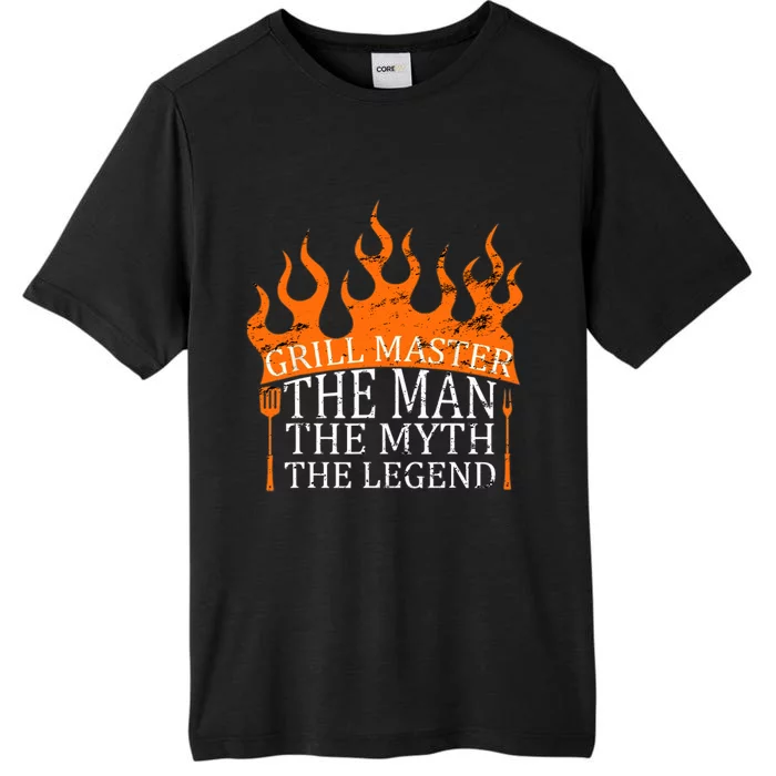 Grill Master - The Man The Myth The Legend BBQ Smoker ChromaSoft Performance T-Shirt