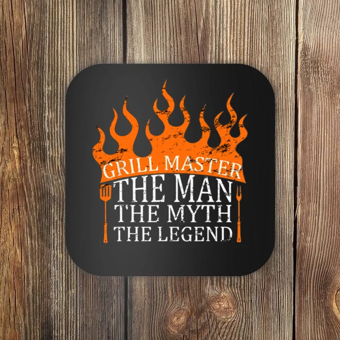 Grill Master - The Man The Myth The Legend BBQ Smoker Coaster