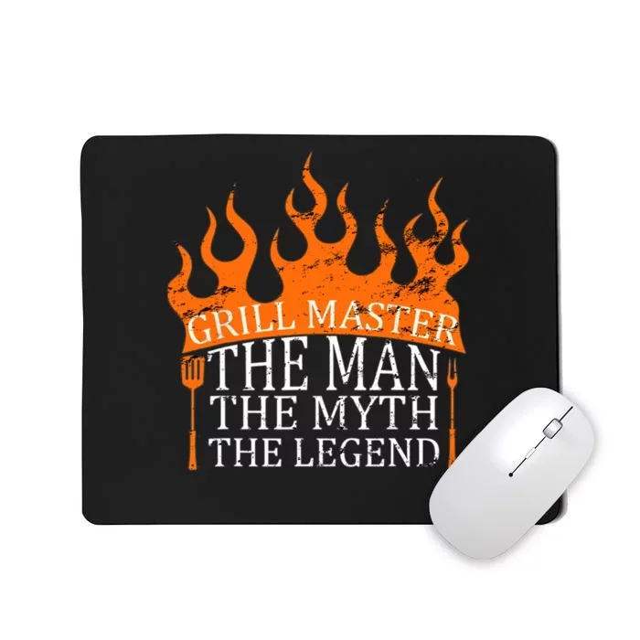 Grill Master - The Man The Myth The Legend BBQ Smoker Mousepad