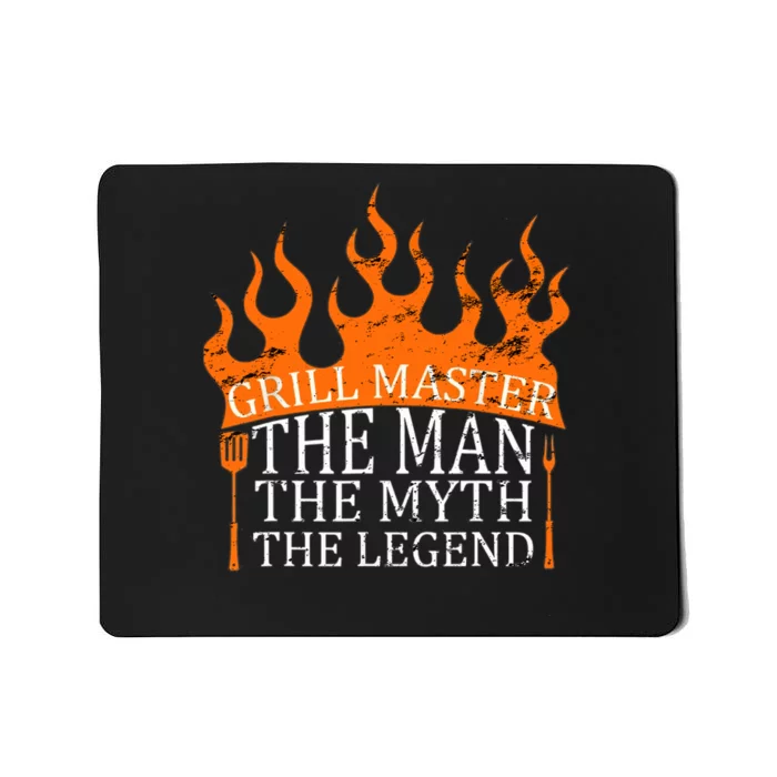 Grill Master - The Man The Myth The Legend BBQ Smoker Mousepad