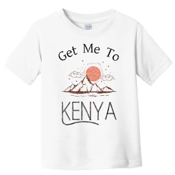 Get Me To Kenya Vintage Vacation Toddler T-Shirt