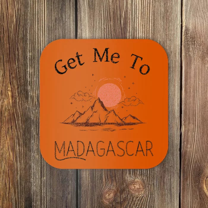 Get Me To Madagascar Vintage Vacation Coaster