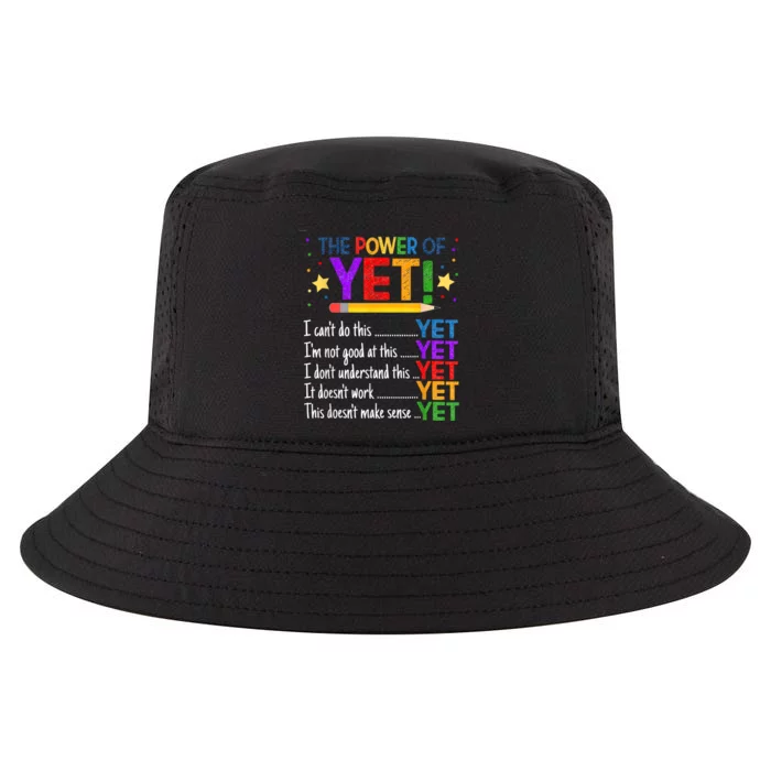 Growth Mindset Teacher Kindness Power Of Yet Inspirational Cool Comfort Performance Bucket Hat