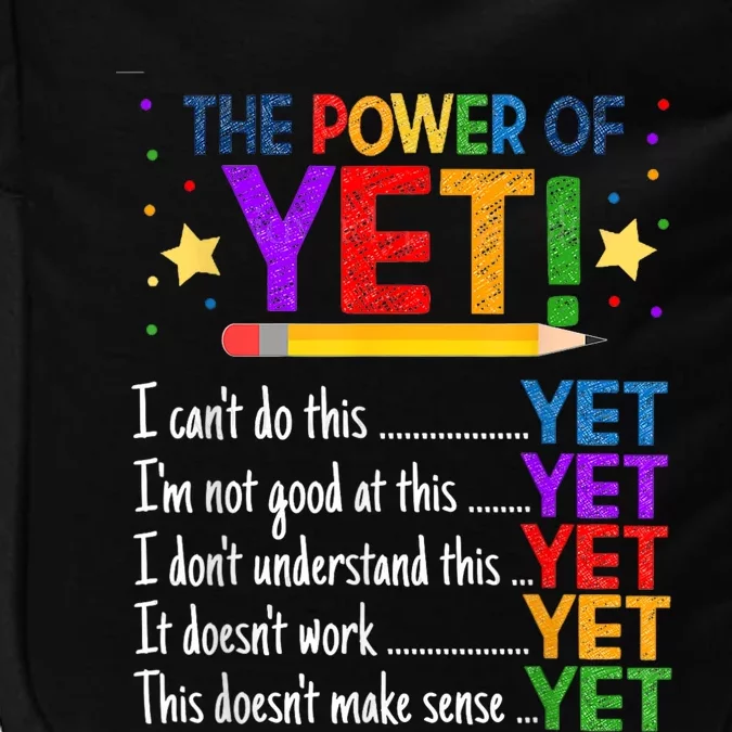 Growth Mindset Teacher Kindness Power Of Yet Inspirational Impact Tech Backpack