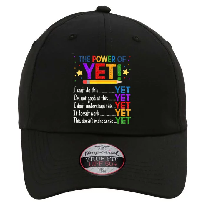 Growth Mindset Teacher Kindness Power Of Yet Inspirational The Original Performance Cap