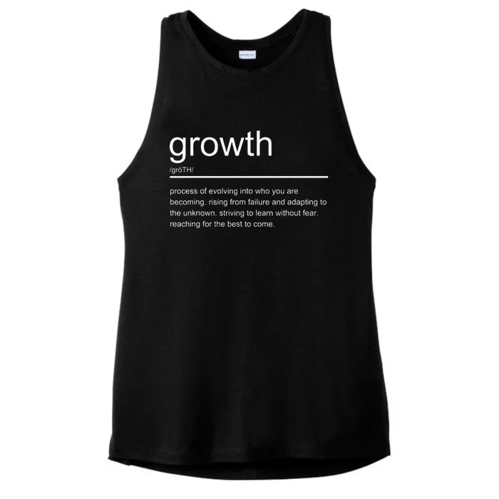 Growth Mindset Teacher Quotes Motivational Sayings Teaching Ladies Tri-Blend Wicking Tank