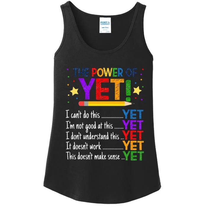 Growth Mindset Teacher Kindness Power Of Yet Inspirational Ladies Essential Tank