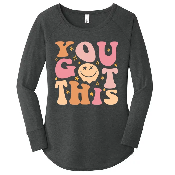 Groovy Motivational Testing Day Teacher Student You Got This Women's Perfect Tri Tunic Long Sleeve Shirt