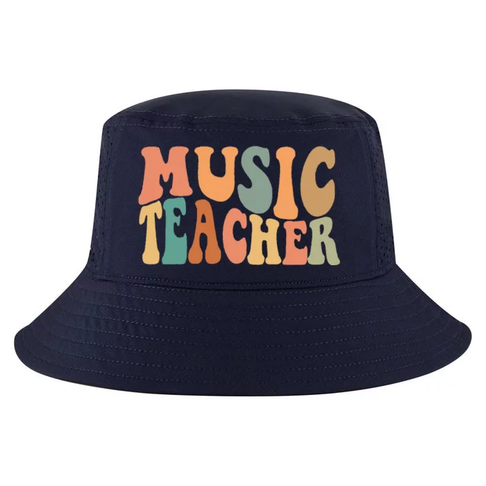 Groovy Music Teacher Cute Back To School Supplies Women Cool Comfort Performance Bucket Hat