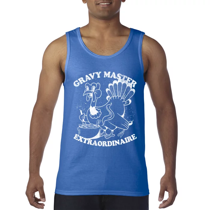 Gravy Master Thanksgiving Turkey Retro Vintage Food Family Funny Gift Tank Top