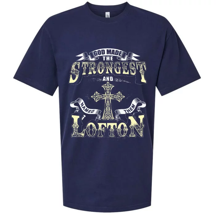 God Made The Stronggest And Named Them Lofton Sueded Cloud Jersey T-Shirt