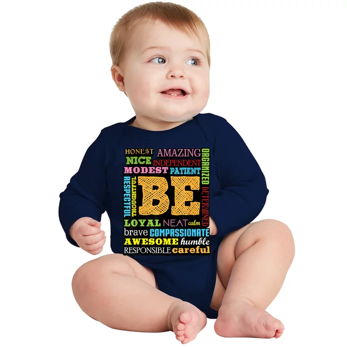 Growth Mindset Teacher Positive Thinking Baby Long Sleeve Bodysuit