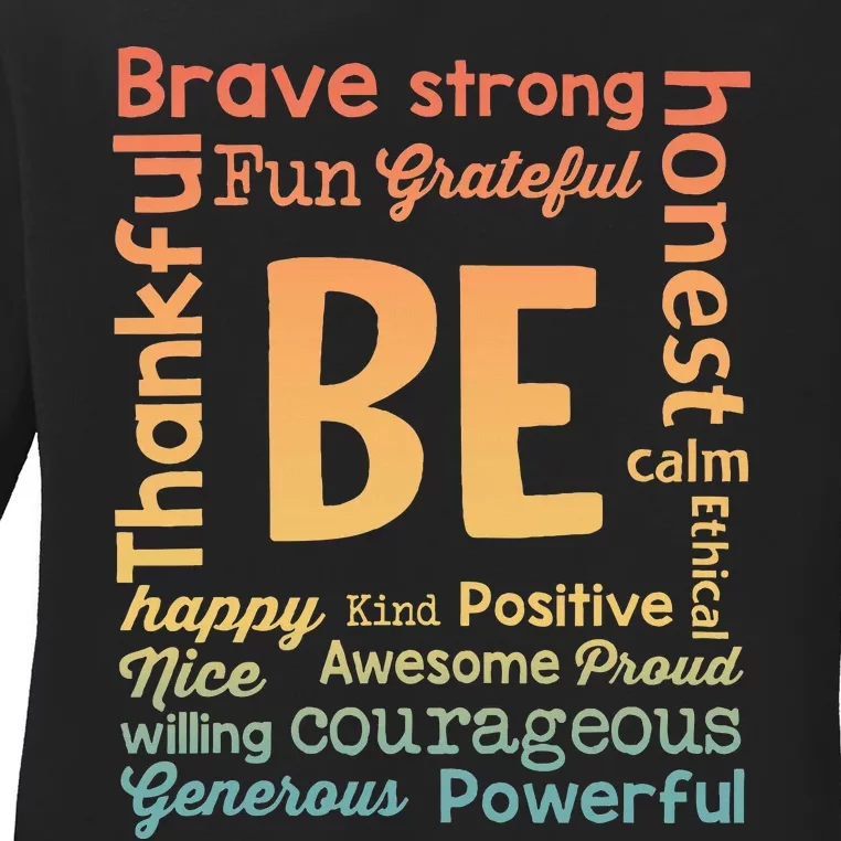 Growth Mindset Teacher Positive Thinking Ladies Long Sleeve Shirt