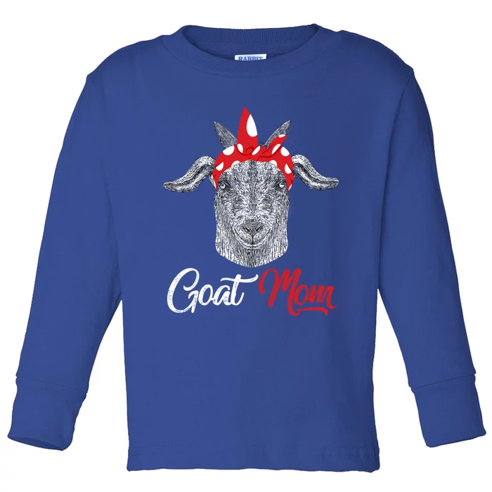 Goat Mom Tee Mama Mother Animal Pet Farm Lover Mother's Day Gift Toddler Long Sleeve Shirt