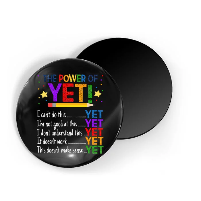 Growth Mindset Teacher Kindness Power Of Yet Inspirational Magnet