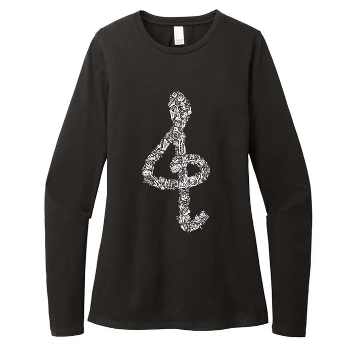 Ggiftclef Music Treble Clef Gift For Musicians And Music Teachers Gift Womens CVC Long Sleeve Shirt