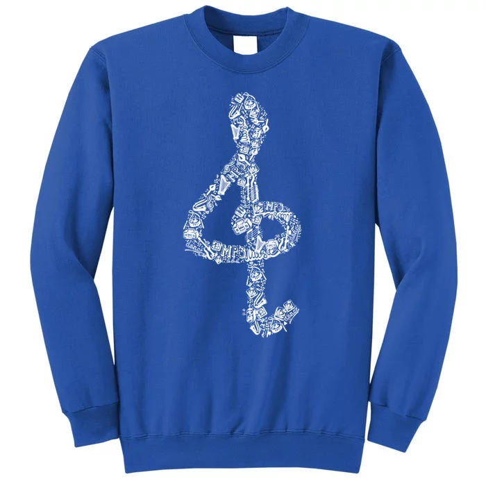 Ggiftclef Music Treble Clef Gift For Musicians And Music Teachers Gift Tall Sweatshirt