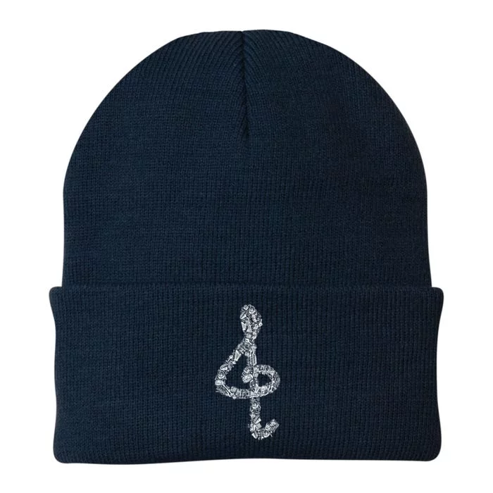 Ggiftclef Music Treble Clef Gift For Musicians And Music Teachers Gift Knit Cap Winter Beanie