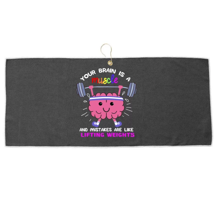 Growth Mindset Teacher, Inspirationals Large Microfiber Waffle Golf Towel