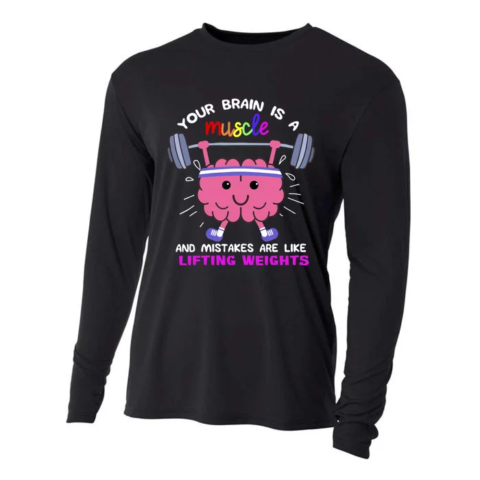 Growth Mindset Teacher, Inspirationals Cooling Performance Long Sleeve Crew