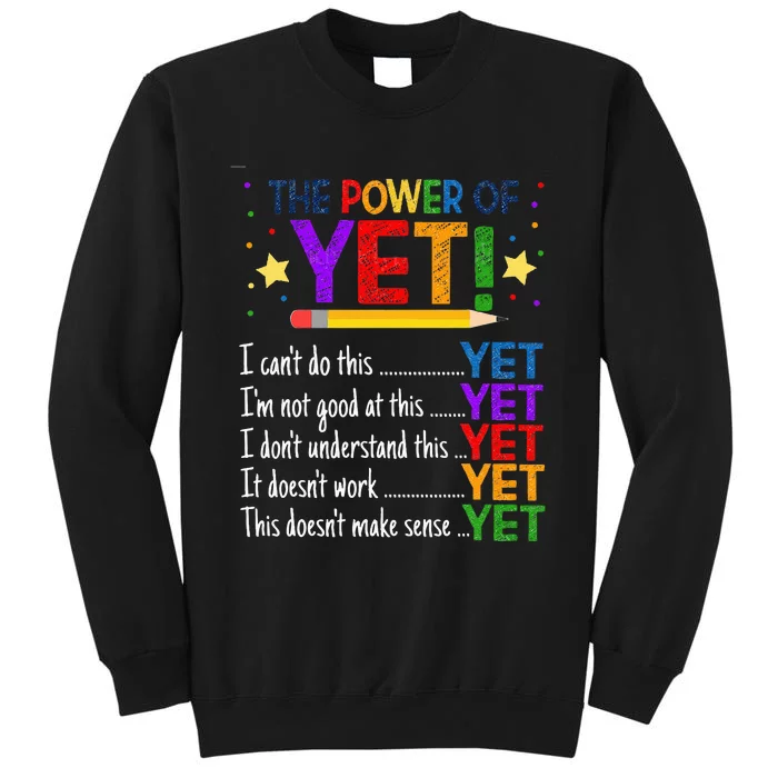 Growth Mindset Teacher Kindness Power Of Yet Inspirational Sweatshirt