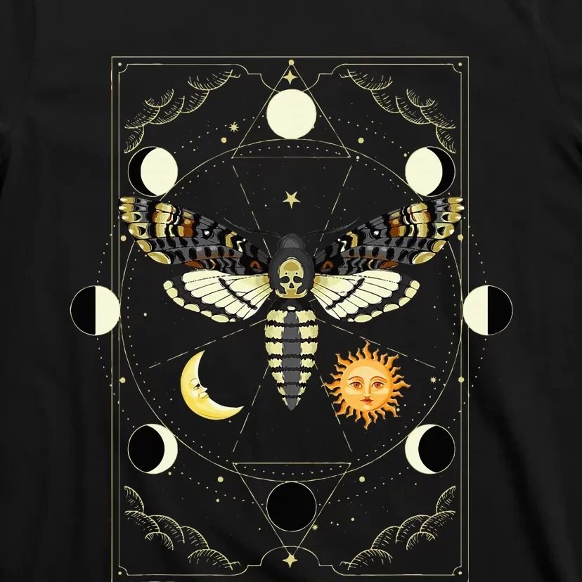 Goth Moth Tarot Card Moth T-Shirt