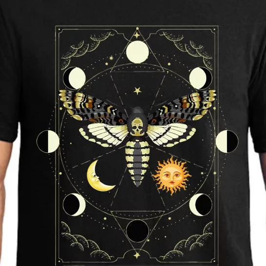 Goth Moth Tarot Card Moth Pajama Set