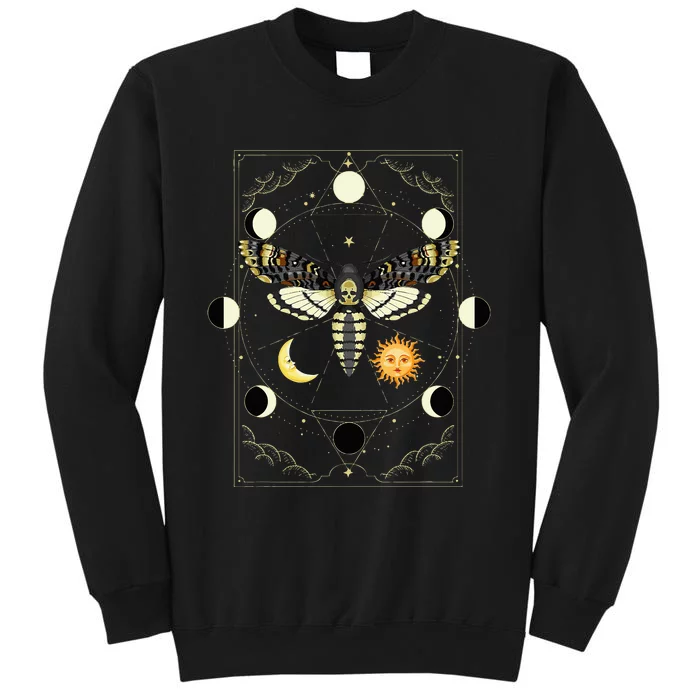 Goth Moth Tarot Card Moth Tall Sweatshirt