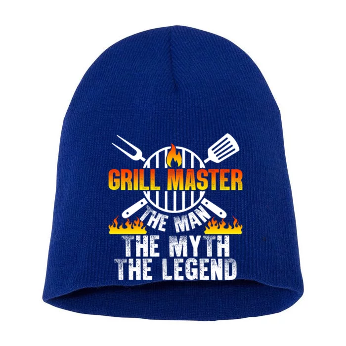 Grill Master The The Myth The Legend Chef Funny Gift Short Acrylic Beanie