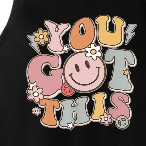 Groovy Motivational Testing Day Teacher Student You Got This Ladies Tri-Blend Wicking Tank